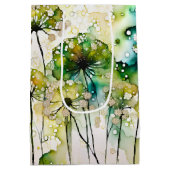 Queen Anne's Lace en Bubbles Abstract Medium Cadeauzakje (Achterkant)