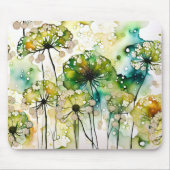 Queen Anne's Lace en Bubbles Abstract Muismat (Voorkant)