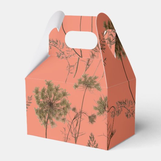 Queen Anne's Lace op een Gable Favoriete Box Bedankdoosjes (Voorkant Zijde)