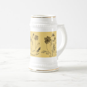 Queen Anne's Lace op een Stein Bierpul