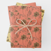 Queen Anne's Lace op een wikkelpapier set Inpakpapier Vel (In situ)