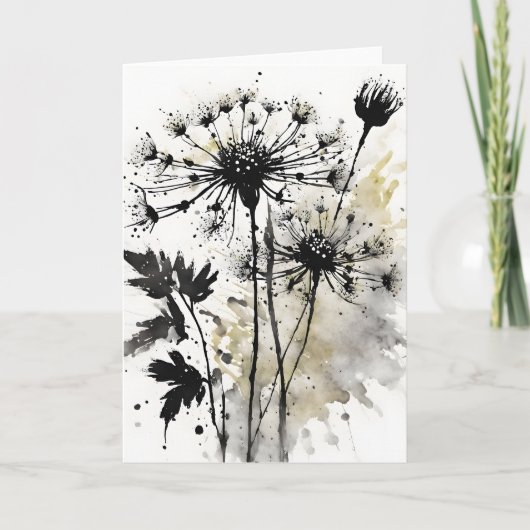 Queen Anne's Lace - Watercolor flowers Kaart (Voorkant)