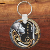 Queen Art's Metal Circle Sleutelhanger - Elegant,  (Voorkant)