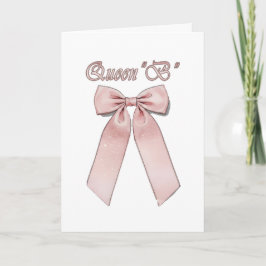 Queen B -  Pink chic bows Kaart