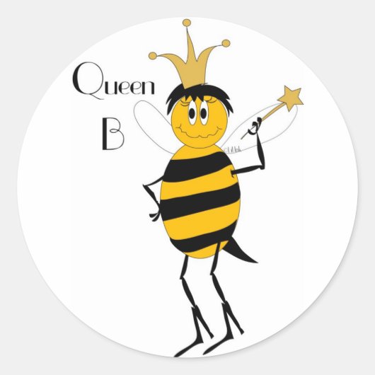 Queen B Sticker (Voorkant)