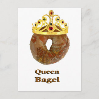 Queen Bagel Briefkaart