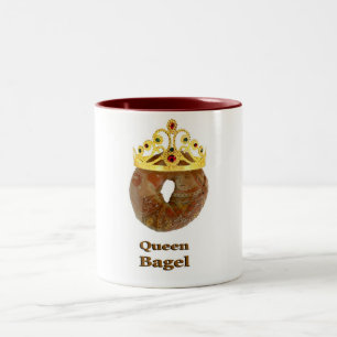 Queen Bagel Tweekleurige Koffiemok