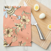 Queen Bee Art Theedoek (Quarter Fold)