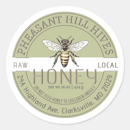 Queen Bee avec bébé Avertissement Étiquette pur mi (Devant)