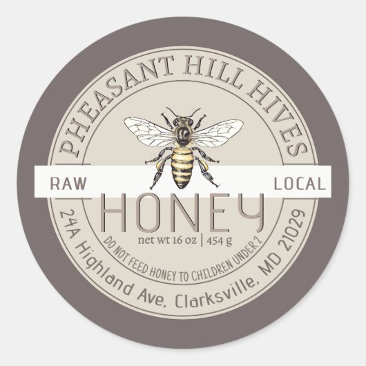 Queen Bee avec bébé Avertissement Étiquette pur mi (Devant)