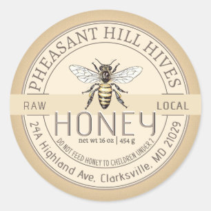 Queen Bee avec bébé Avertissement Étiquette pur mi