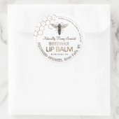 Queen Bee Beeswax Lip Balm Étiquette Honeycomb (Sac)