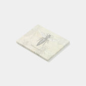 Queen Bee Bug Insect Antiek Illustratie Post-it® Notes (Schuin)