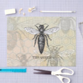 Queen Bee Bug Insect Antiek Illustratie Tissuepapier (Craft)