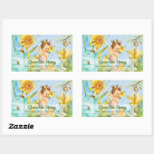 Queen Bee Canning Labe Rechthoekige Sticker (Vel)