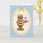Queen Bee - Carte de voeux (Fleur jaune)