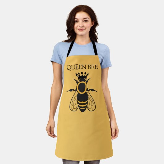 Queen Bee Chef Personalize Apron Schort (Gedragen)