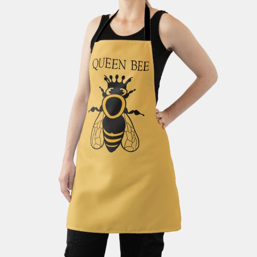 Queen Bee Chef Personalize Apron Schort (Insitu)