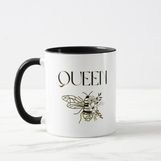 Queen Bee Coffee Mok (Links)