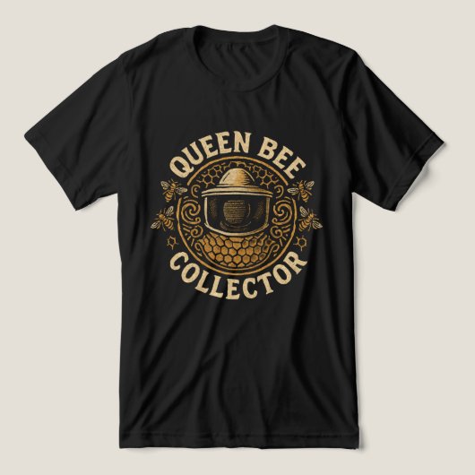 Queen Bee Collector - imker hobbyist Tri-Blend Shirt (Design voorkant)