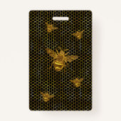 Queen Bee Cornhole Tournament Fundraiser Champion Badge (Achterkant)