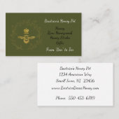 Queen Bee dans une couronne Carte de visite de mie (Devant / Derrière)