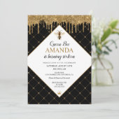 Queen Bee Driving Honey Invitation Anniversaire (Debout devant)