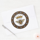 Queen Bee Elegant Lijst Honey Label Personaliseren (Envelop)