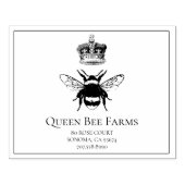 Queen Bee en Crown Apiary Boerderij of Candlemaker Rubberstempel (Afrduk)