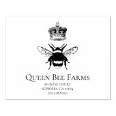 Queen Bee en Crown Apiary Boerderij of Candlemaker Rubberstempel (Afrduk)