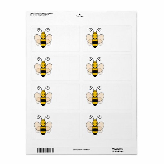 Queen Bee Etiket (Full Sheet)