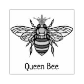 Queen Bee Fancy Kroonrubberen stempel (Afrduk)