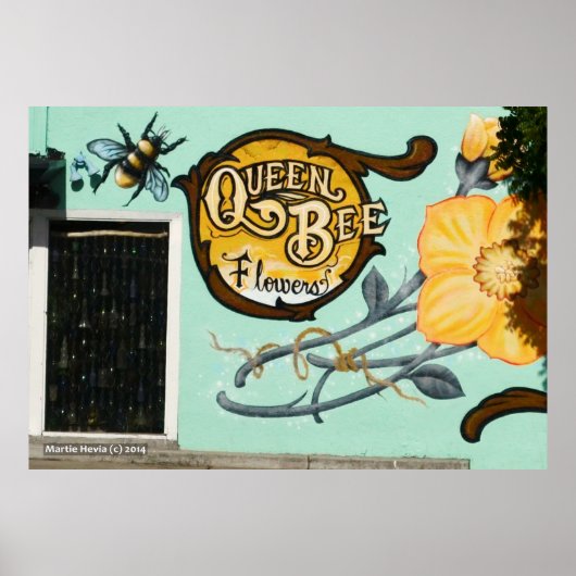 Queen Bee Flowers Poster (Voorkant)