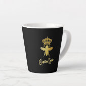 QUEEN BEE Gold Black Latte Mok (Rechterhoek)