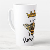 Queen Bee Gold Crown Latte Mok (Linkerhoek)