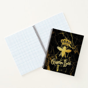 QUEEN BEE Graph Paper Spiral notebook Notitieboek