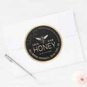 Queen Bee Honey Jar Label Lokale Raw Hand gebottel (Envelop)