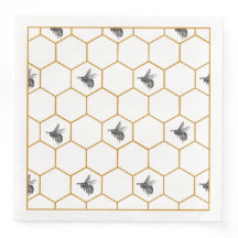 Queen Bee & Honeycomb servetten