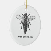 Queen Bee Illustration Bug Insect Keramisch Ornament (Rechts)
