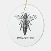 Queen Bee Illustration Bug Insect Keramisch Ornament (Links)