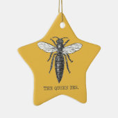 Queen Bee Illustration Bug Insect Keramisch Ornament (Rechts)