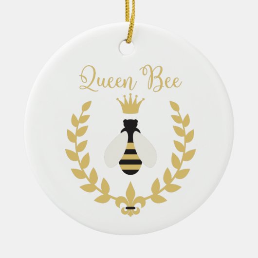Queen Bee Keramisch Ornament (Voorkant)