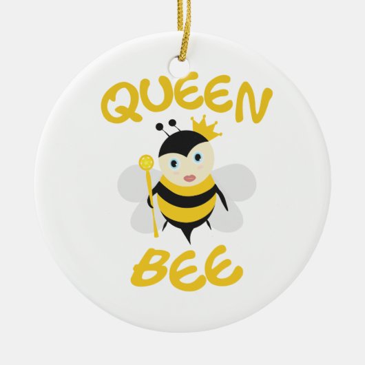 Queen Bee Keramisch Ornament (Voorkant)