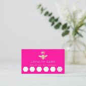 Queen bee logo-loyaliteitskaart visitekaartje (Staand voorkant)
