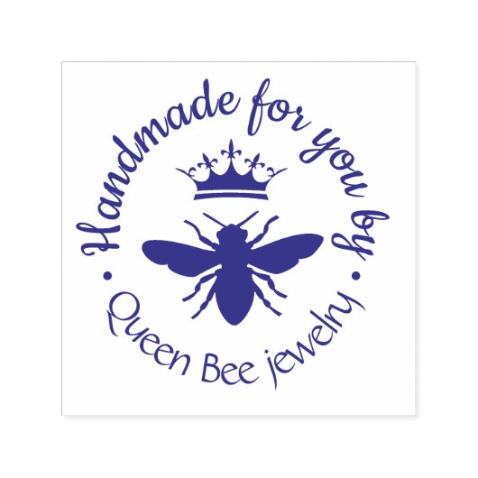 Queen Bee logo sieraden Zelfinktende Stempel (Design)