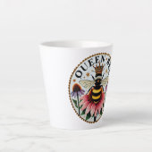 Queen Bee Moederdag Bees Latte Mok (Voorkant)
