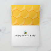 Queen Bee Moederdag Kaart (Binnen)