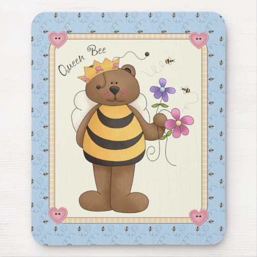 Queen Bee - Mousepad Muismat (Voorkant)