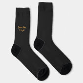 Queen Bee [Name] Black and Yellow Sokken (Rechts)