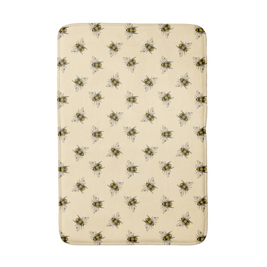 Queen Bee Pattern Badmat (Voorkant Verticaal)